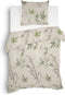Heckett & Lane Sami Dekbedovertrek - Flanel - Eenpersoons - 140x200/220 cm - Natural Green