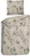 Heckett & Lane Sami Dekbedovertrek - Flanel - Tweepersoons - 200x200/220 cm - Natural Green