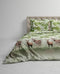Heckett & Lane Tobias Dekbedovertrek - Flanel - Lits-jumeaux - 240x200/220 cm - Fern Green