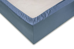 Heckett lane zohome satinado hoeslaken riveria blue 180 x 200