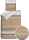 Heckettlane Abbe Dekbedovertrek - Eenpersoons - Flanel - 140x200-220cm - Natural
