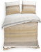Heckettlane Abbe Dekbedovertrek - Tweepersoons - Flanel - 200x200-220cm - Natural