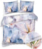 Heckettlane Acadia Dekbedovertrek - Eenpersoons - Kunstvezel - 140x200-220cm - Paars