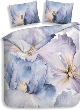 Heckettlane Acadia Dekbedovertrek - Lits-jumeaux - Kunstvezel - 240x200-220cm - Paars