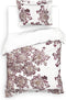Heckettlane Adel Dekbedovertrek - Eenpersoons - Katoensatijn - 140x200-220cm - Off-White