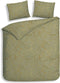 Heckettlane Adeline Dekbedovertrek - Eenpersoons - Flanel - 140x200-220cm - Groen