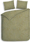 Heckettlane Adeline Dekbedovertrek - Tweepersoons - Flanel - 200x200-220cm - Groen