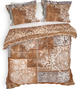 Heckettlane Amaro Dekbedovertrek - Lits-jumeaux - Katoen - 260x200-220cm - Rood