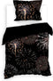Heckettlane Amira Dekbedovertrek - Lits-jumeaux - Katoen - 260x200-220cm - Zwart