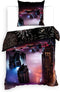 Heckettlane Amira Dekbedovertrek - Lits-jumeaux - Katoen - 260x200-220cm - Zwart