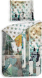 Heckettlane Andy Dekbedovertrek - Tweepersoons - Katoensatijn - 200x200-220cm - Multi
