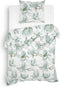 Heckettlane Annila Dekbedovertrek - Eenpersoons - Flanel - 140x200-220cm - Groen