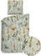 Heckettlane Areca Dekbedovertrek - Eenpersoons - Flanel - 140x200-220cm - Groen