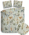 Heckettlane Areca Dekbedovertrek - Eenpersoons - Flanel - 140x200-220cm - Groen