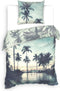 Heckettlane Aurora Dekbedovertrek - Eenpersoons - Bamboe - 140x200-220cm - Blauw