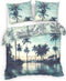 Heckettlane Aurora Dekbedovertrek - Eenpersoons - Bamboe - 140x200-220cm - Blauw