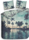 Heckettlane Aurora Dekbedovertrek - Eenpersoons - Bamboe - 140x200-220cm - Blauw