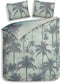 Heckettlane Aurora Dekbedovertrek - Eenpersoons - Bamboe - 140x200-220cm - Blauw
