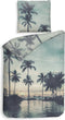 Heckettlane Aurora Dekbedovertrek - Eenpersoons - Bamboe - 140x200-220cm - Blauw