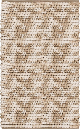 Heckettlane Badmat Brenda - Badkamermat - Antislip tapijt - 70x120 - Beige
