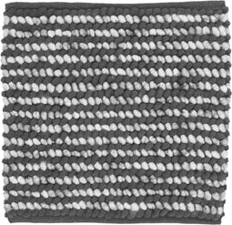 Heckettlane Badmat Mylene - Badkamermat - Antislip tapijt - 60x60 - Antraciet