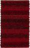 Heckettlane Badmat Solange - Badkamermat - Antislip tapijt - 60x60 - Rood