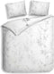 Heckettlane Becca Dekbedovertrek - 100% Katoen-Satijn - 240x220 - Wit