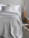 Heckettlane Bed Sprei Wafel - Bedsprei 1 persoons - Wafeldeken - 180x260 - Grijs