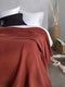 Heckettlane Bed Sprei Wafel - Bedsprei 1 persoons - Wafeldeken - 180x260 - Oranje