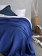 Heckettlane Bed Sprei Wafel - Bedsprei 1 persoons - Wafeldeken - 180x260 - Blauw