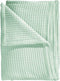 Heckettlane Bed Sprei Wafel - Bedsprei 1 persoons - Wafeldeken - 180x260 - Groen