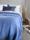 Heckettlane Bed Sprei Wafel - Bedsprei 2 persoons - Wafeldeken - 240x260 - Blauw