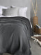 Heckettlane Bed Sprei Wafel - Bedsprei 2 persoons - Wafeldeken - 240x260 - Grijs