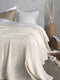 Heckettlane Bed Sprei Wafel - Bedsprei 2 persoons - Wafeldeken - 240x260 - Off-White