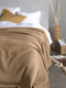 Heckettlane Bed Sprei Wafel - Bedsprei 2 persoons - Wafeldeken - 240x260 - Beige