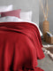 Heckettlane Bed Sprei Wafel - Bedsprei 2 persoons - Wafeldeken - 240x260 - Rood