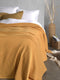 Heckettlane Bed Sprei Wafel - Bedsprei 2 persoons - Wafeldeken - 240x260 - Geel