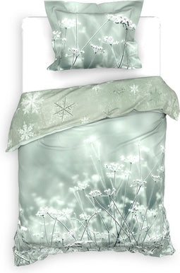 Heckettlane Beyla Dekbedovertrek - Eenpersoons - Katoen - 140x200-220cm - Groen
