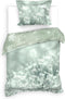 Heckettlane Beyla Dekbedovertrek - Eenpersoons - Katoen - 140x200-220cm - Groen