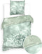 Heckettlane Beyla Dekbedovertrek - Eenpersoons - Katoen - 140x200-220cm - Groen