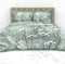 Heckettlane Beyla Dekbedovertrek - Eenpersoons - Katoen - 140x200-220cm - Groen