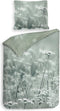 Heckettlane Beyla Dekbedovertrek - Eenpersoons - Katoen - 140x200-220cm - Groen