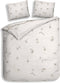 Heckettlane Birdie Dekbedovertrek - Lits-jumeaux - Katoen - 240x200-220cm - Off-White