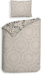 Heckettlane Blanche Dekbedovertrek - 100% Katoen-Satijn - 240x220 - Natural