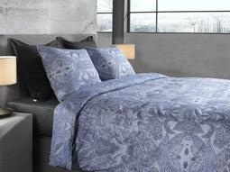 Heckettlane Bles Dekbedovertrek - Lits-jumeaux - Flanel - 240x200-220cm - Blauw