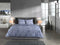 Heckettlane Bles Dekbedovertrek - Lits-jumeaux - Flanel - 260x200-220cm - Blauw