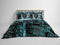 Heckettlane Brasco Dekbedovertrek - Lits-jumeaux - Katoensatijn - 260x200-220cm - Blauw