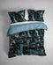 Heckettlane Brasco Dekbedovertrek - Lits-jumeaux - Katoensatijn - 240x200-220cm - Blauw