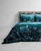 Heckettlane Brasco Dekbedovertrek - Lits-jumeaux - Katoensatijn - 240x200-220cm - Blauw