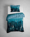 Heckettlane Brasco Dekbedovertrek - Lits-jumeaux - Katoensatijn - 240x200-220cm - Blauw